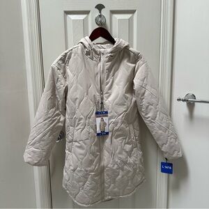 NWT Mondetta Youth Beige Quilted Jacket Size Large